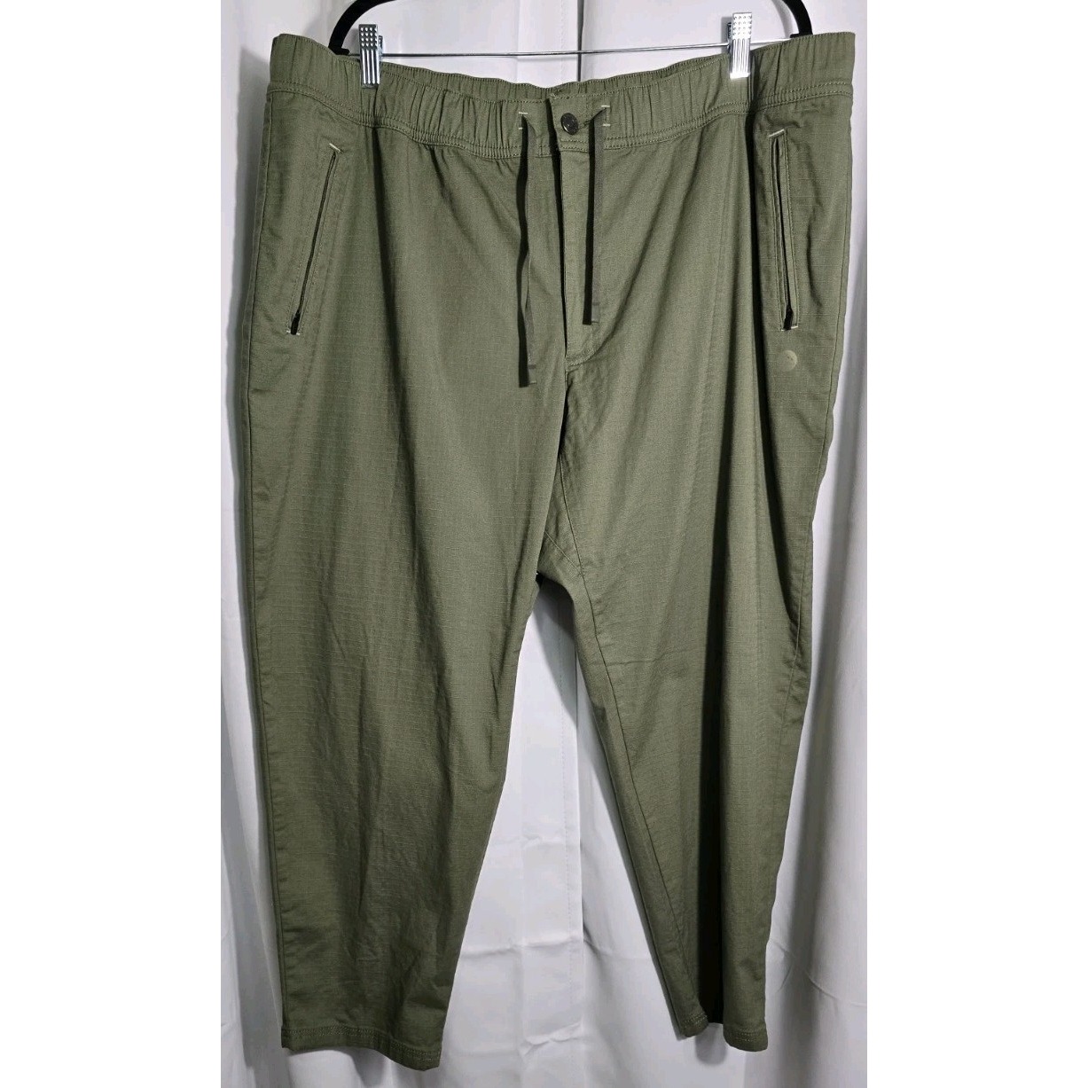 Ll Bean Explorer Ripstop Pants Mens Xxl Sea Green Drawstrings Stretch Hiking Nwt